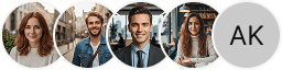 Multiple investor profile avatars on Falcon Zinsberg trading review block